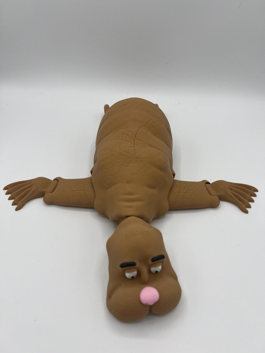 3D Printed Articulating Walrus Toy: Flexible Fidget, Kawaii Sea Animal