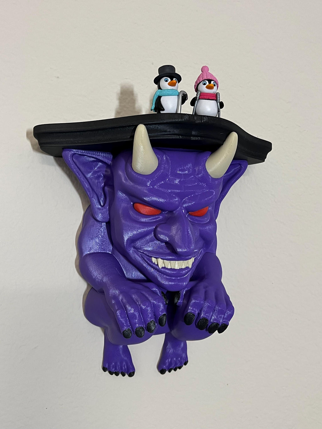 3D Printed Gargoyle Shelf: Gothic Fantasy Home Decor