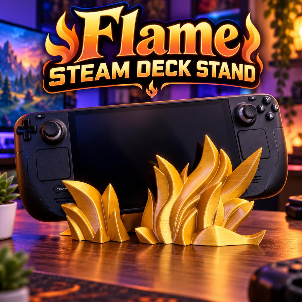 Flame Steamdeck Stand: 3D Printed Gaming Accessory