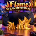 Flame Steamdeck Stand: 3D Printed Gaming Accessory