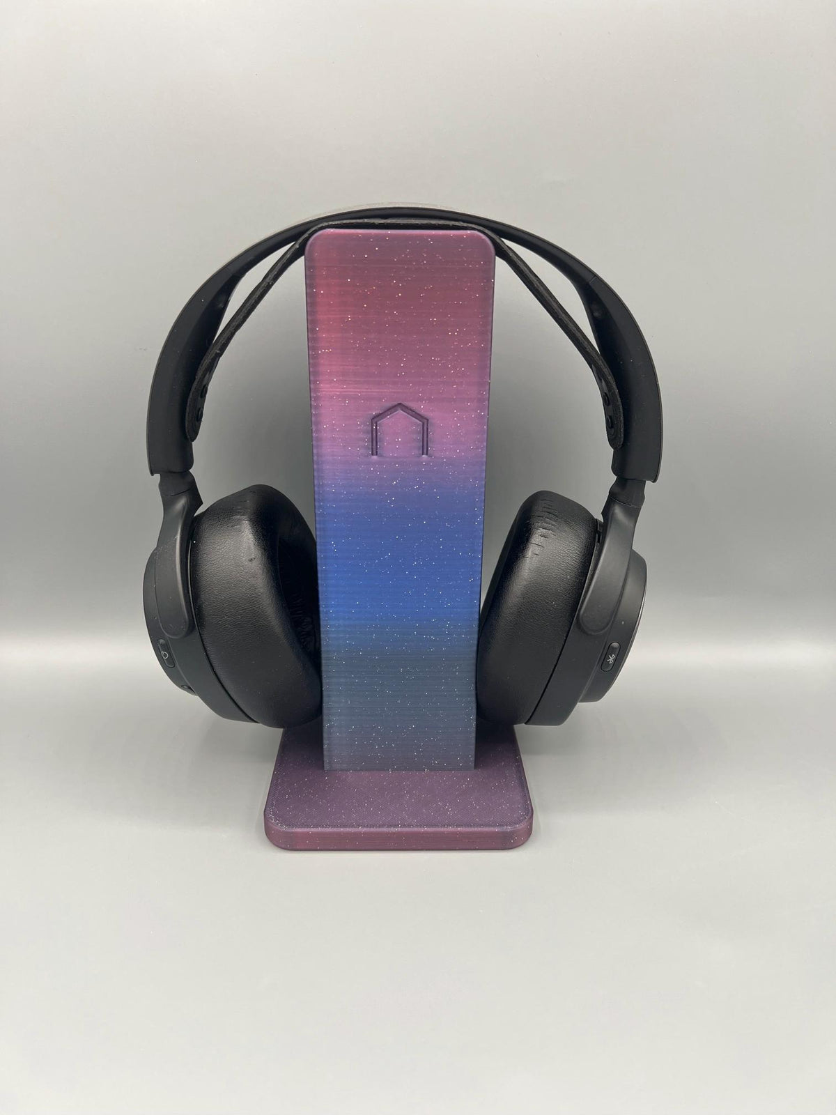 3D Printed Headphone Stand | Minimalist Desk Gaming Accessory, Starry Sky Gradient (Custom Colors)