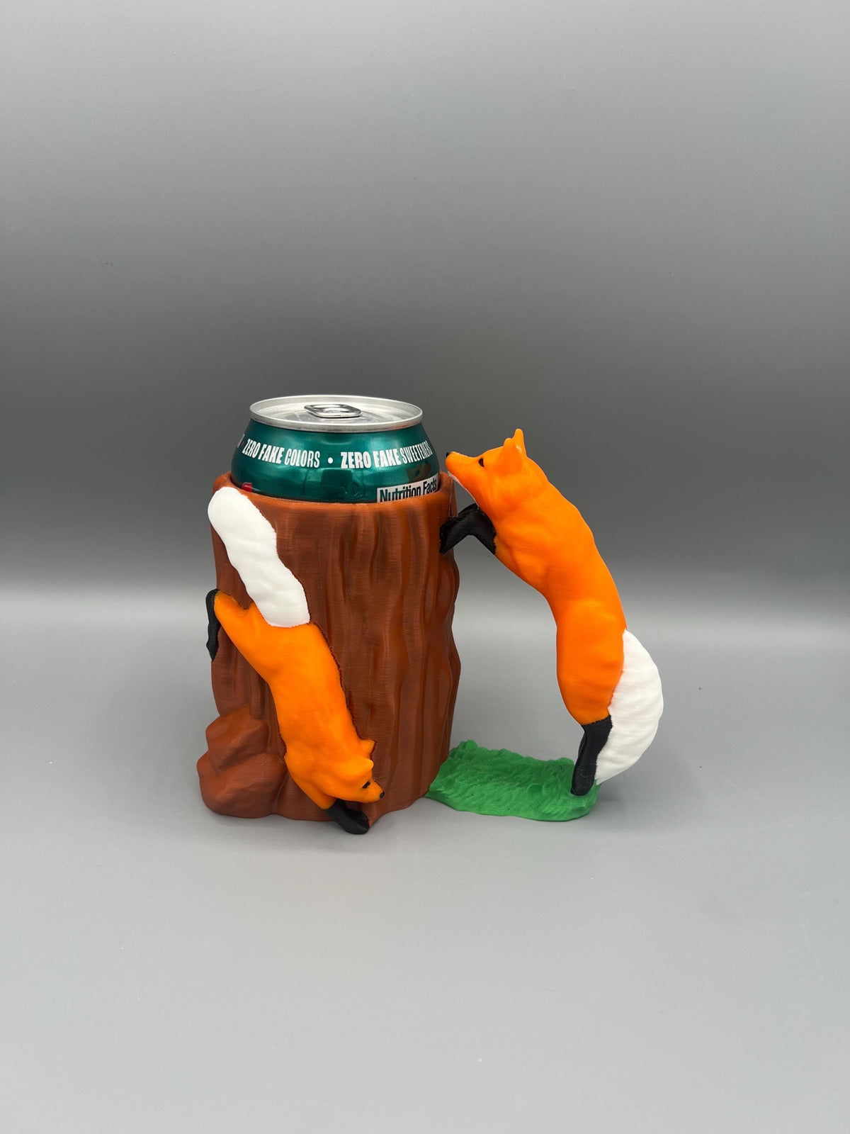 3D Printed Fox Can Holder: Ergonomic Drink Beverage Cooler