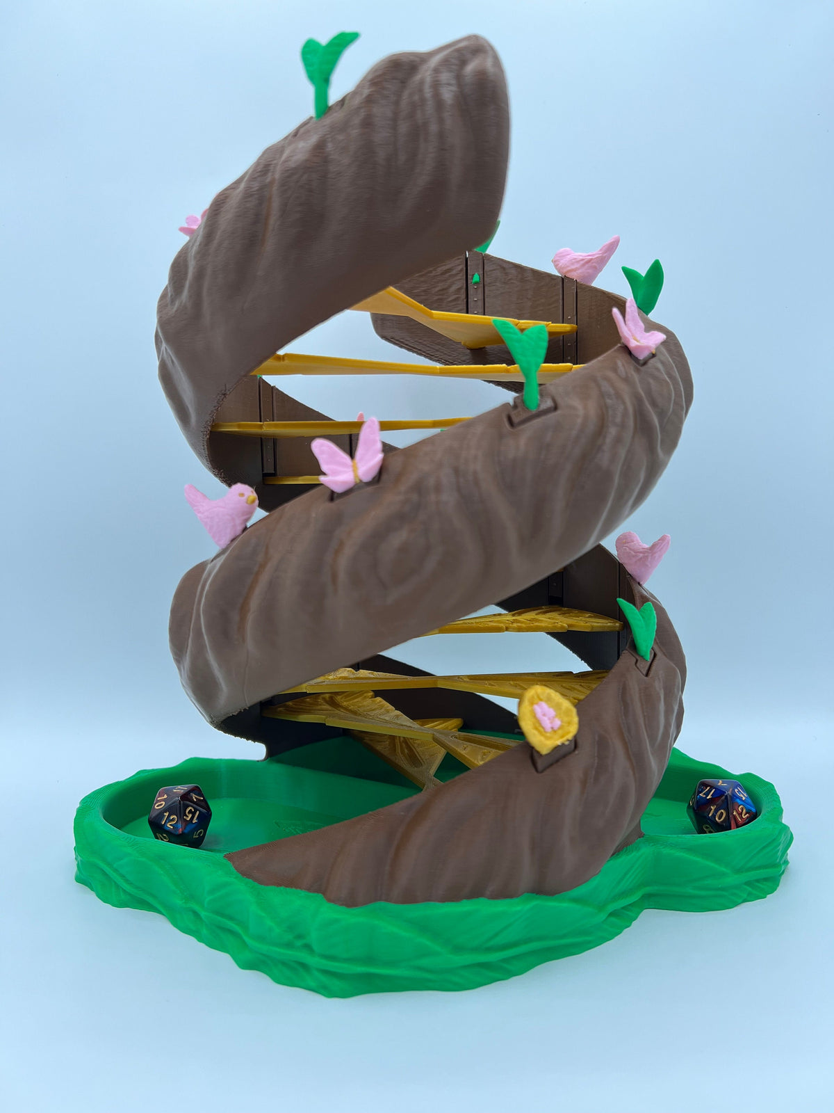 Twisting Tree Dice Tower: DnD Gaming Accessory