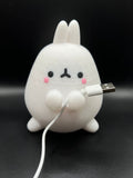 Kawaii Bunny Cable Holder: 3D Printed Desk Decor