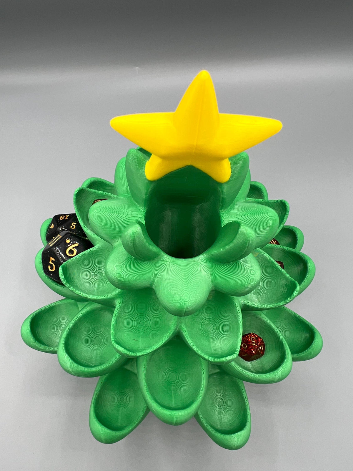 Christmas Tree Dice Tower: Holiday DnD Dice Holder