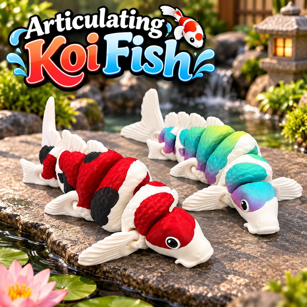 3D Printed Articulating Koi Fish: Flexi Fidget Sensory Toy
