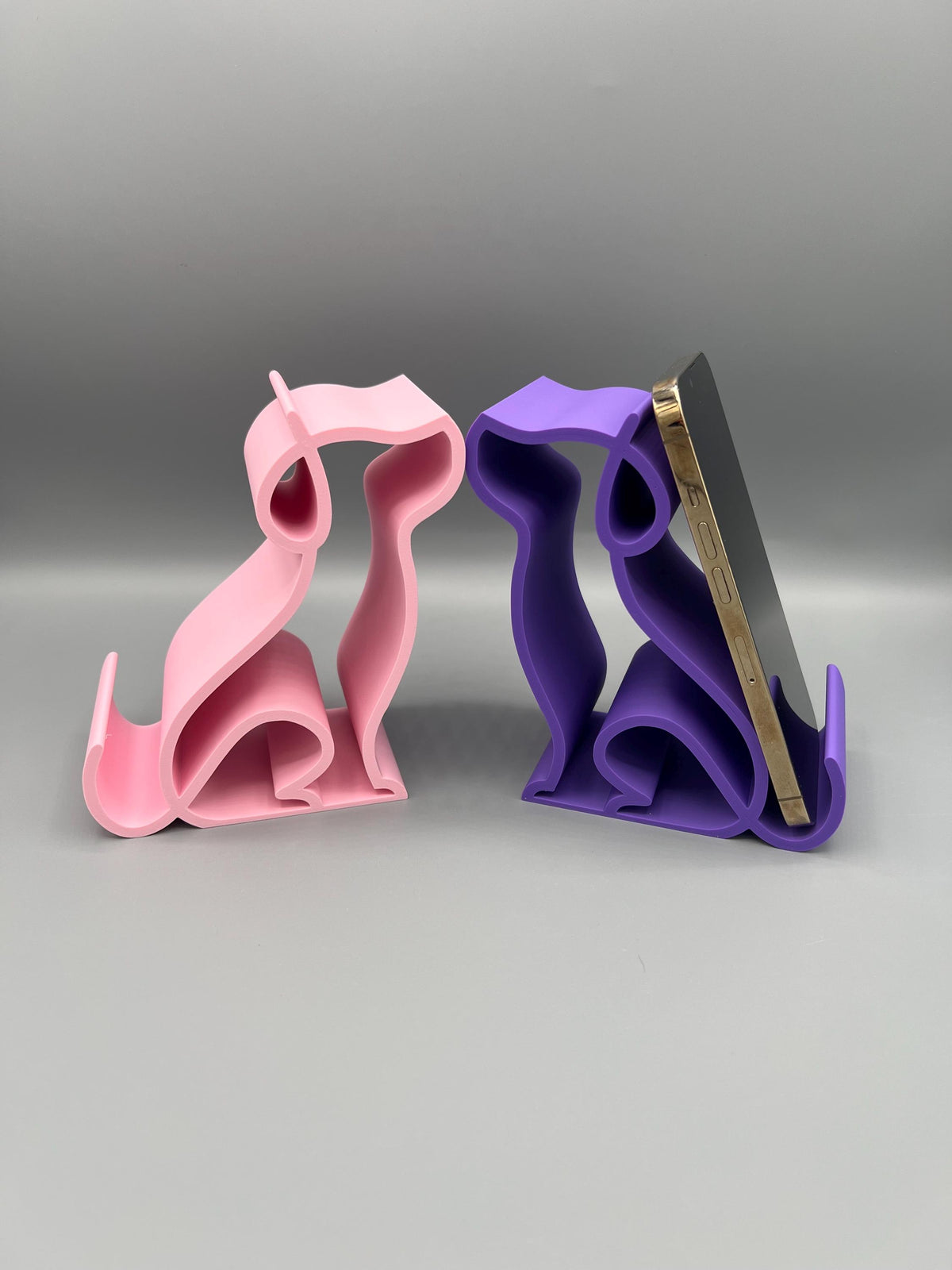 3D Printed Dog Phone Holder | Sitting Pup Desk Stand | Animal Lover Gift
