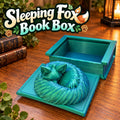 Sleeping Fox Book Box: Miniature Storage Container