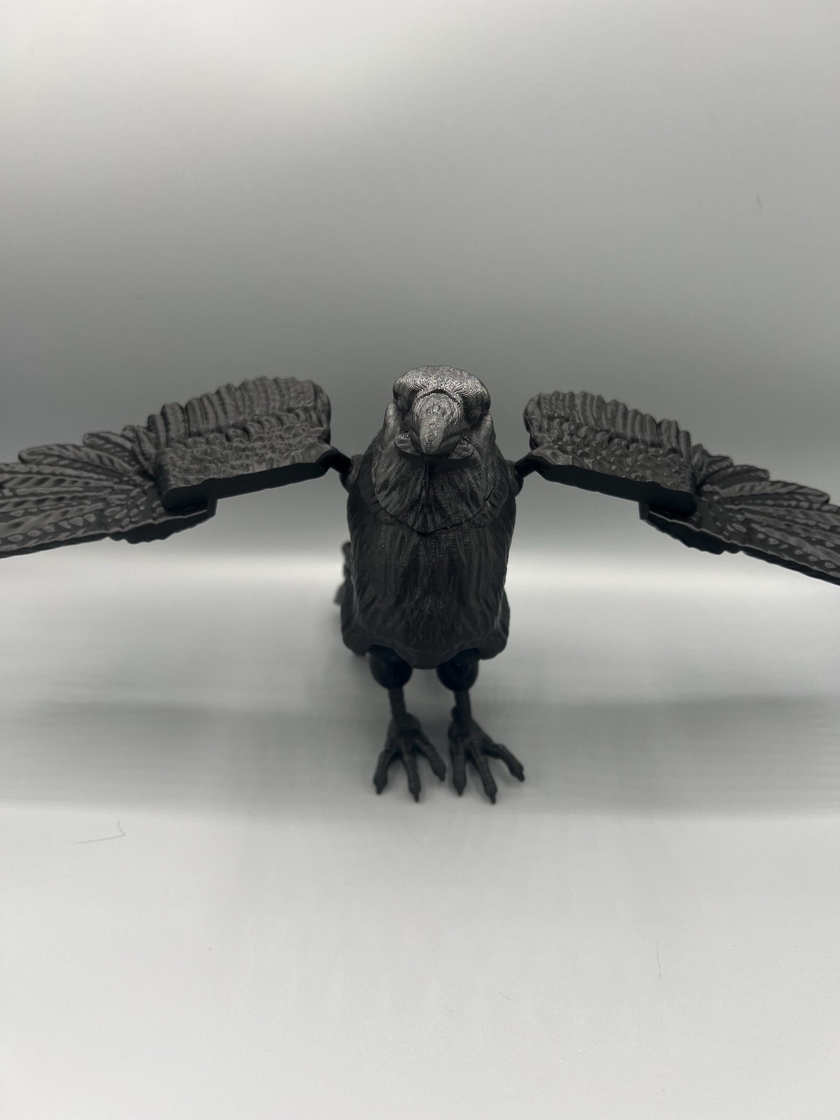 Articulating Flexi Raven Toy: 3D Printed Fidget Figurine