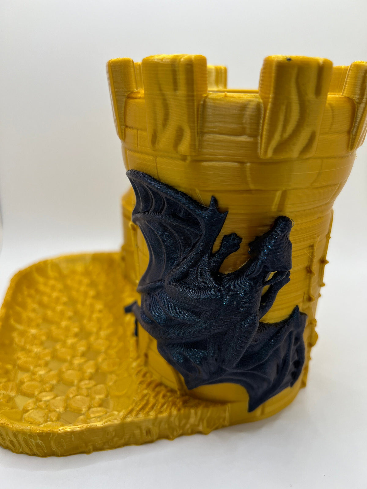 Dragon Castle Desk Organizer: 3D Printed Medieval Pen & Phone Holder