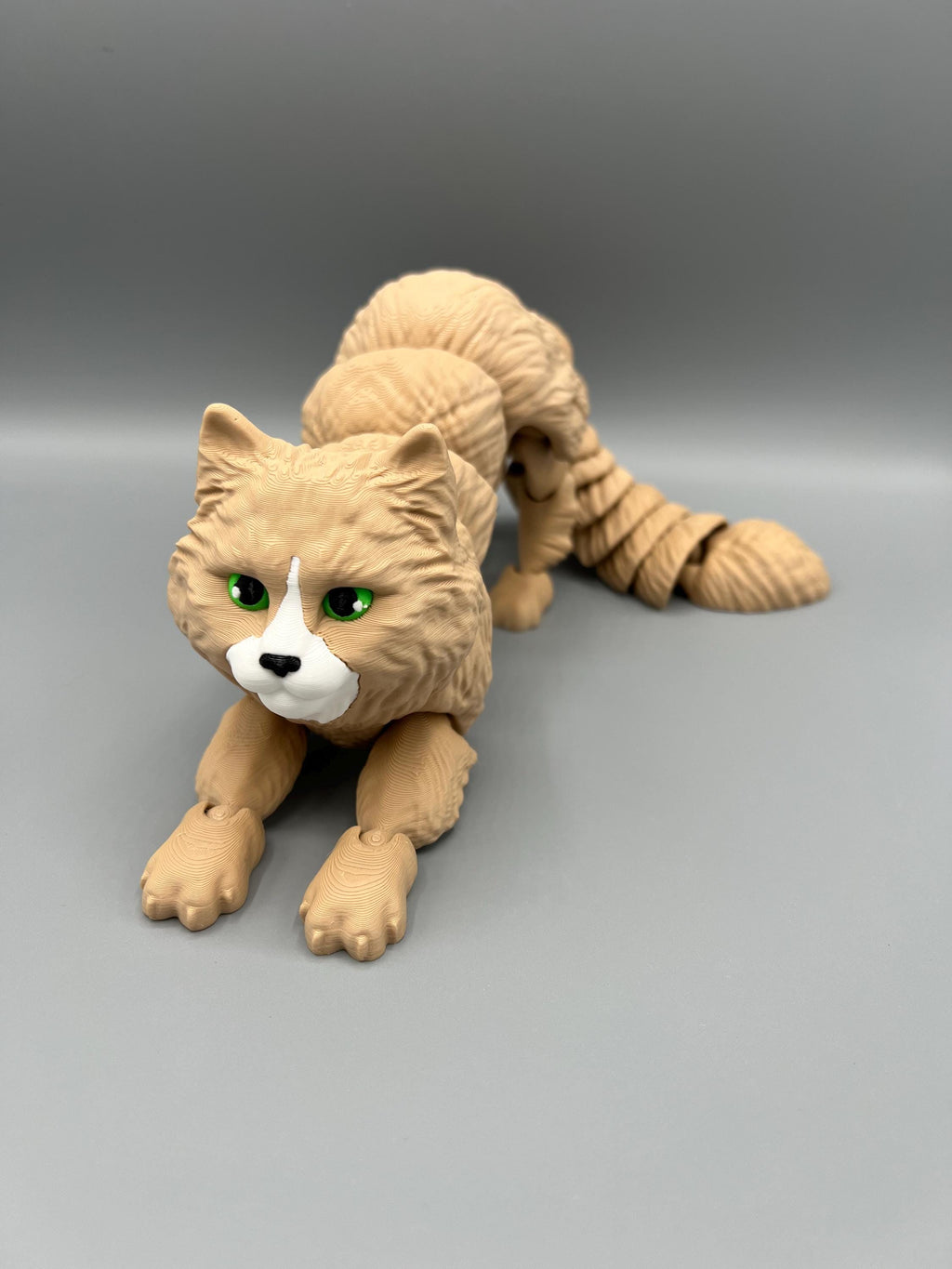 3D Printed Flexi Cat Toy: Articulating Long-Haired Fidget
