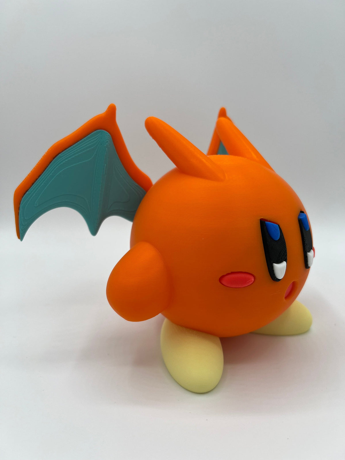 Kirbarizard Figurine: Kirby x Charizard Mashup Model