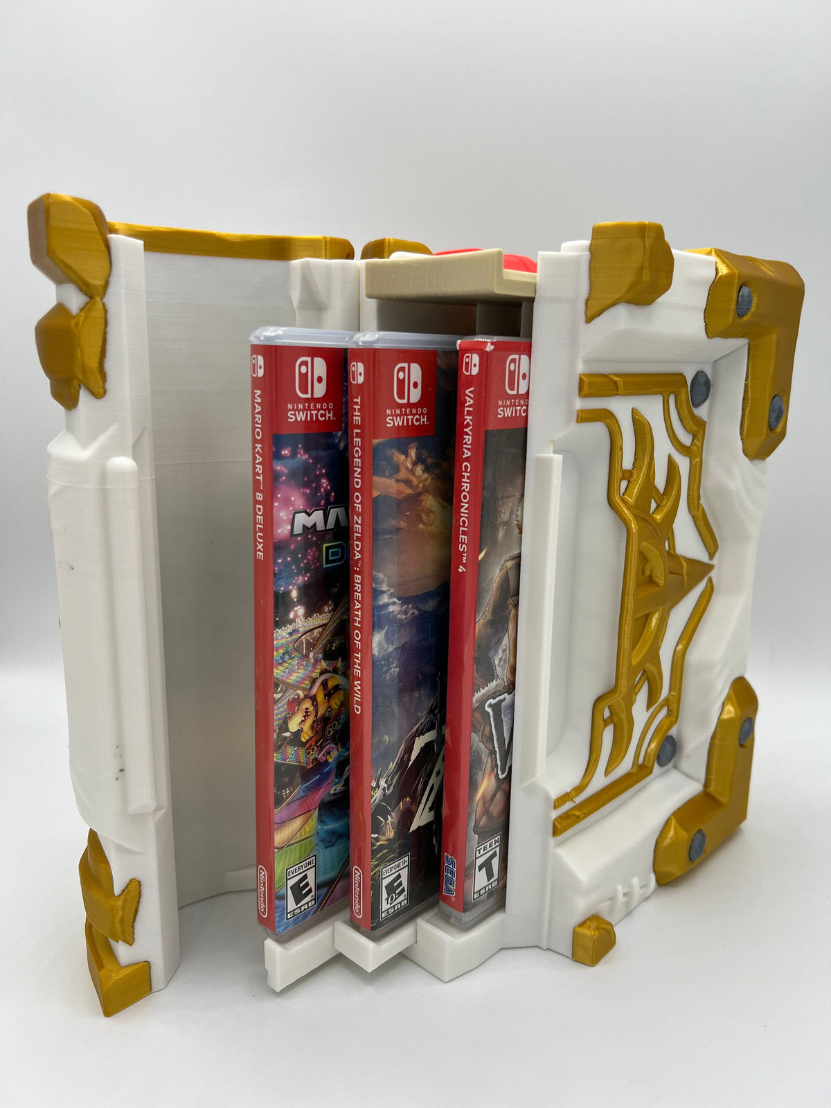 Paladin Crusader Tome Nintendo Switch Game Holder: 3-Game Storage