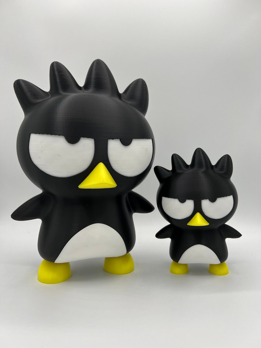 3D Printed Black Penguin Figurine: Unamused Desk Decor
