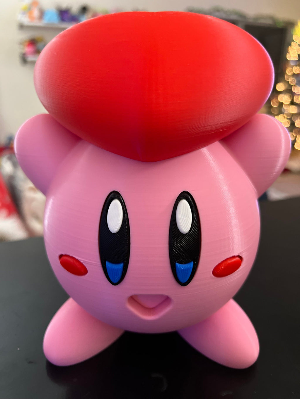 3D Printed Kirby Heart Figurine - Valentine's Gift