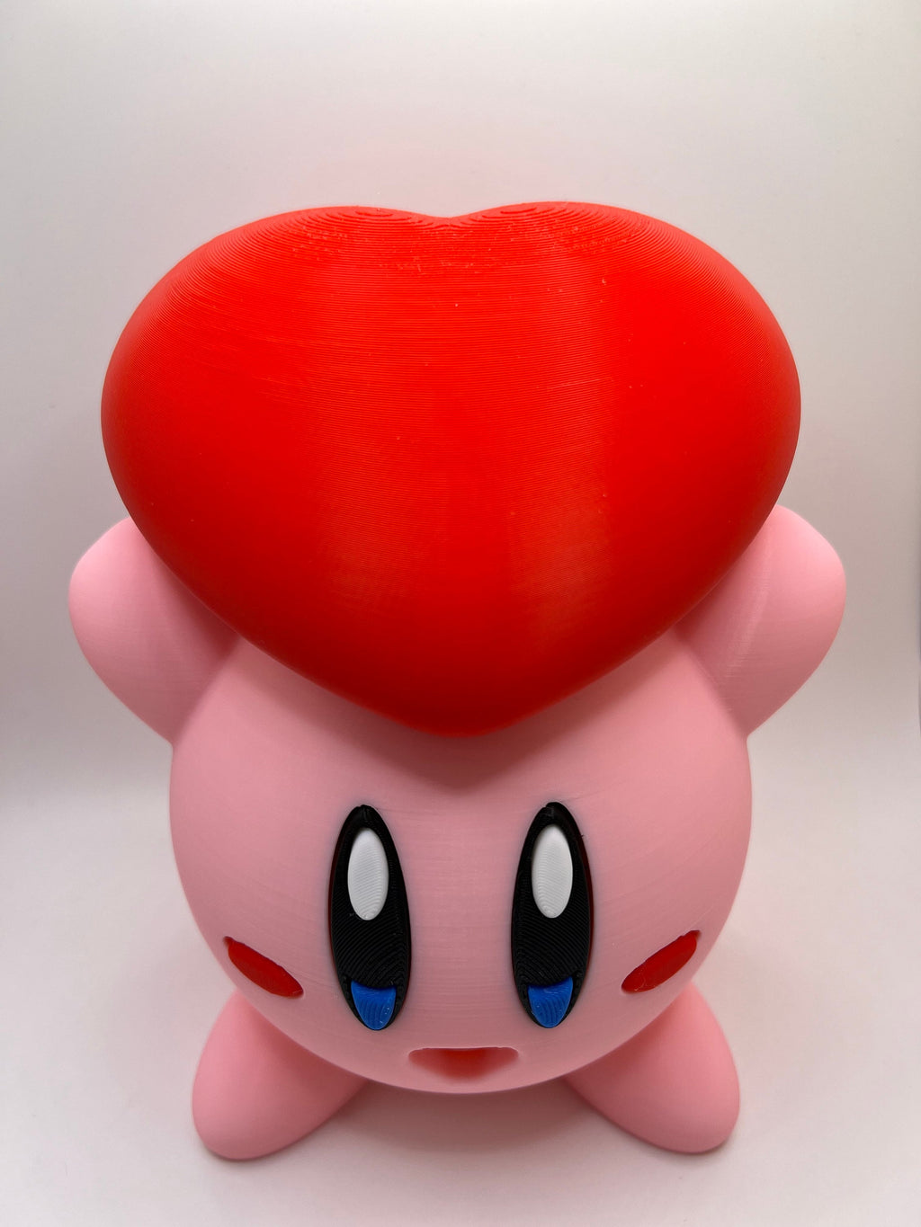 3D Printed Kirby Heart Figurine - Valentine's Gift