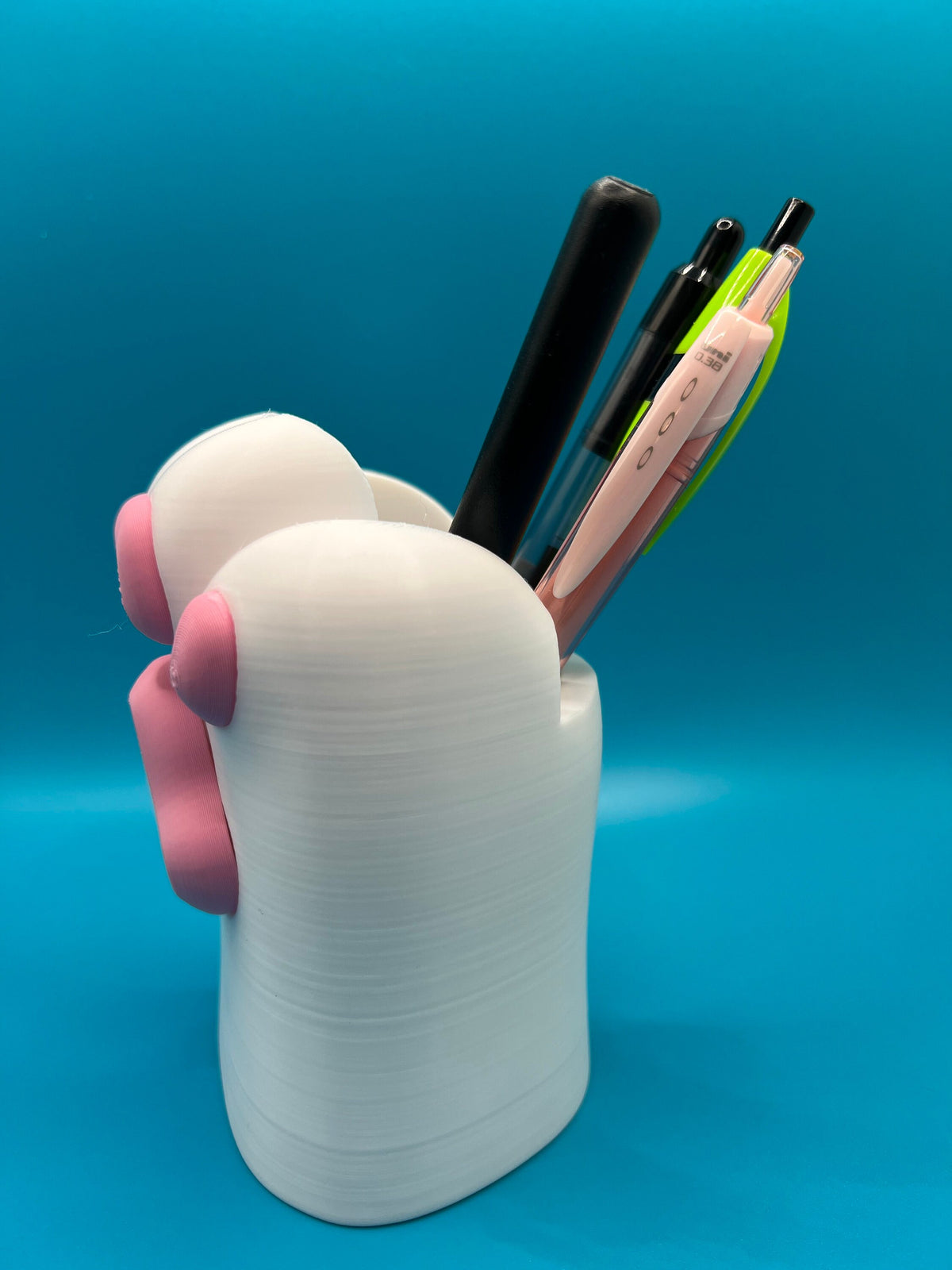 Cat Paw Pen Holder: 3D Printed Kawaii Desk Organizer