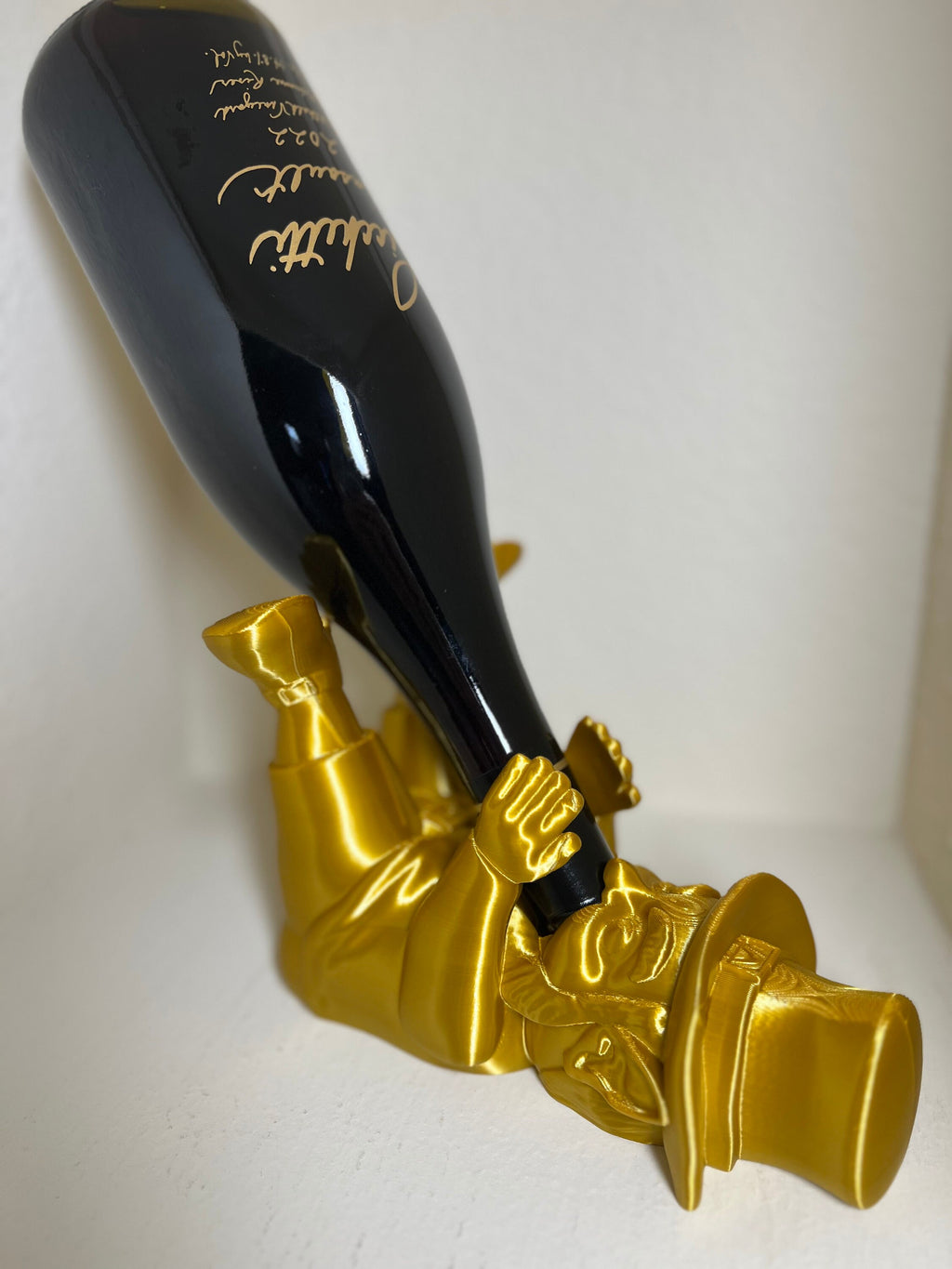 3D Printed Leprechaun Wine Bottle Holder: St. Patrick's Day Decor