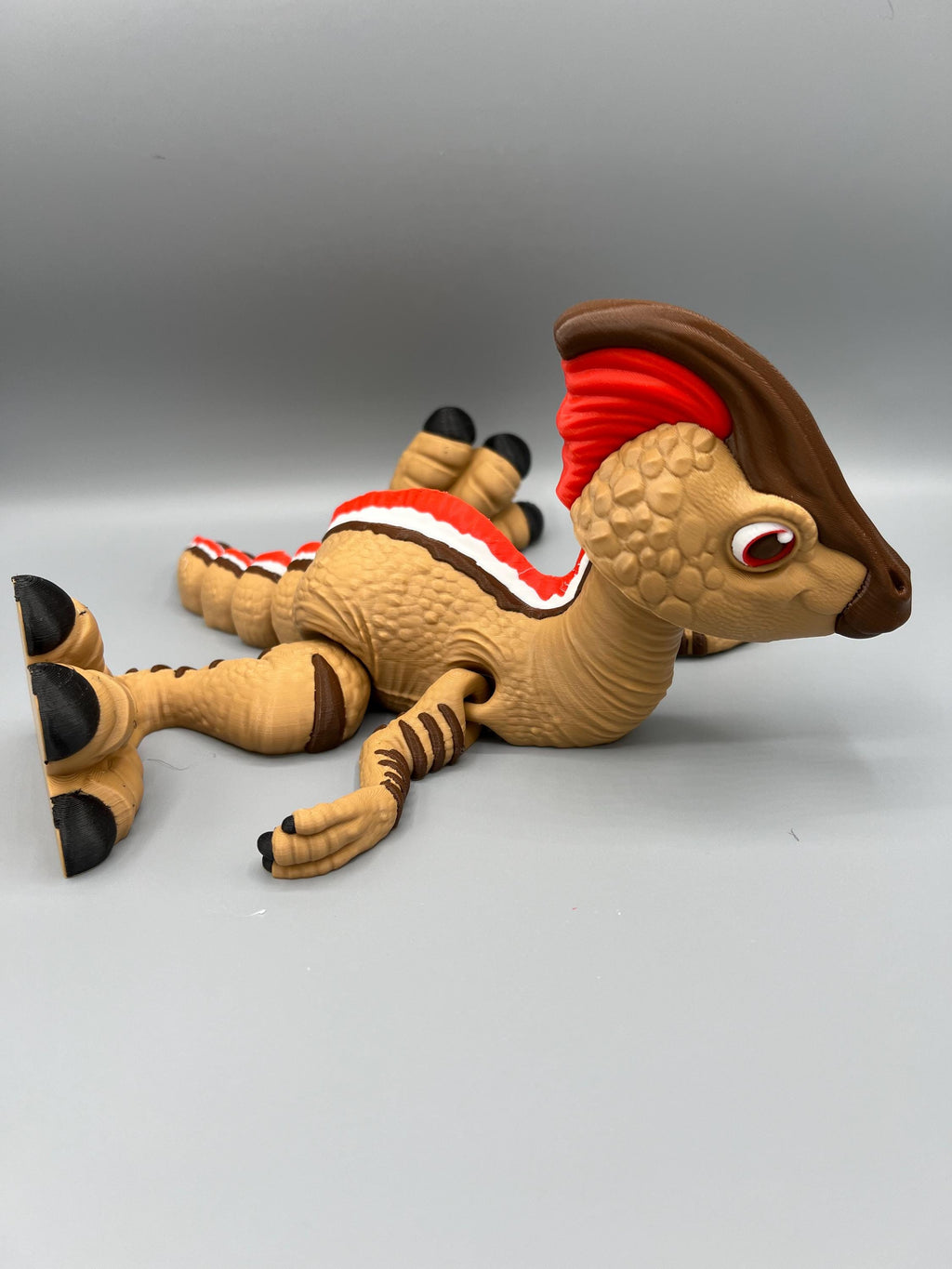 3D Printed Flexi Parasaurolophus Dinosaur Fidget Toy
