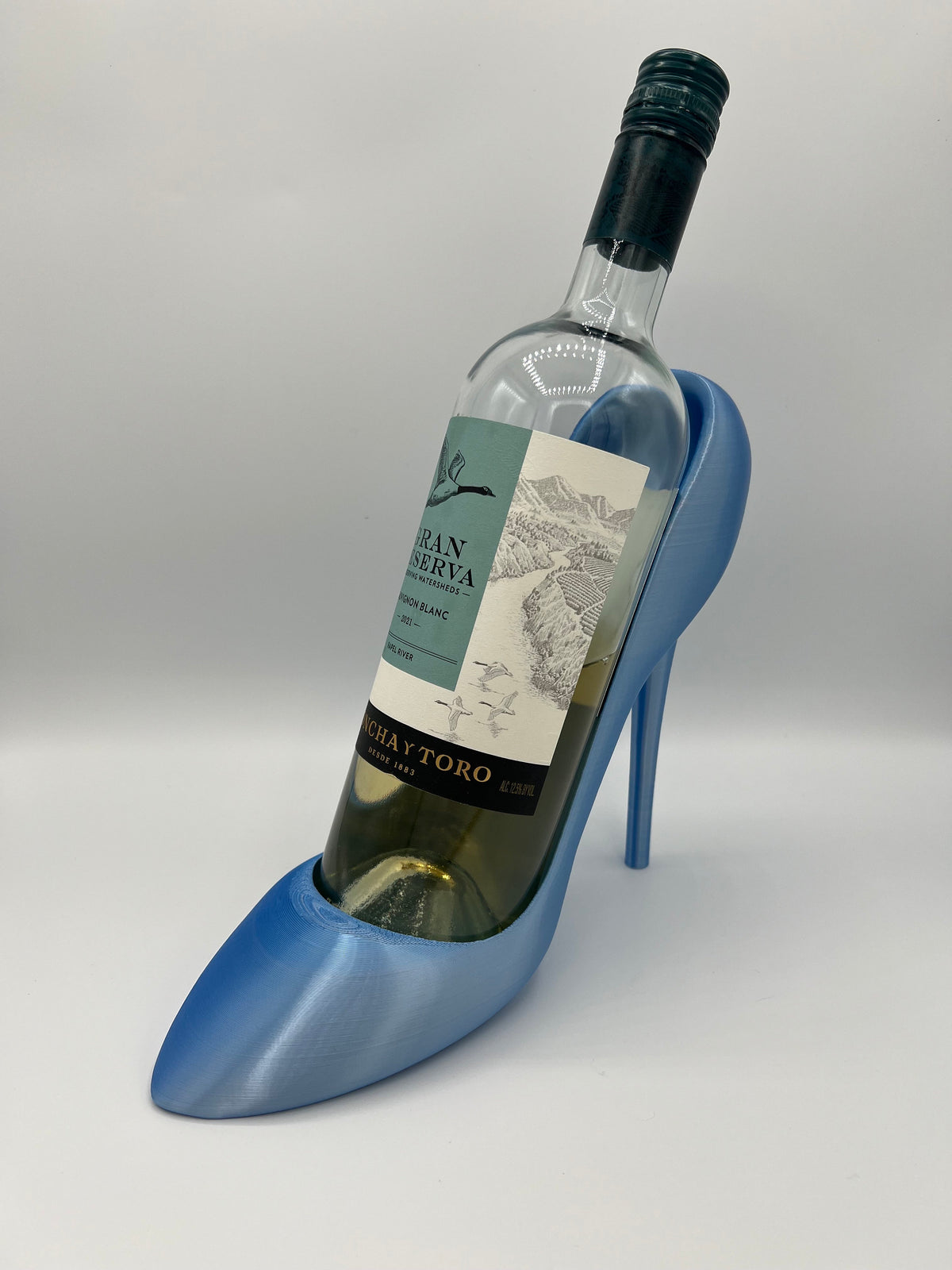 3D Printed Stiletto Heel Wine Bottle Holder: Novelty Drink Accessory