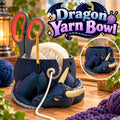 3D Printed Dragon Yarn Bowl: Burnt Titanium Knitting & Crochet Tool Holder