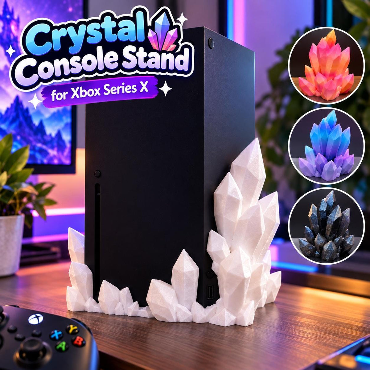 Crystal Xbox Series X Dock – 3D Printed Console Stand