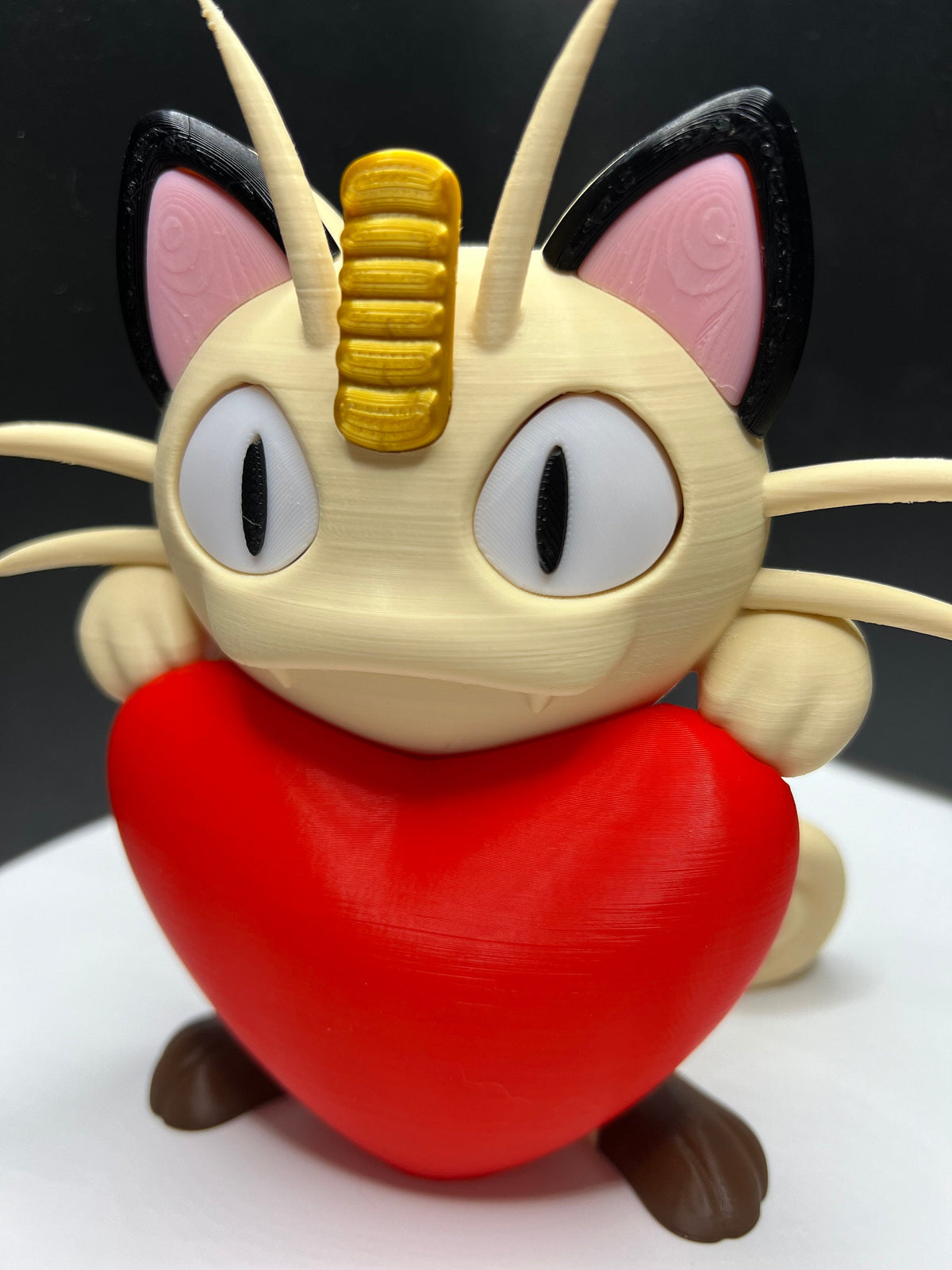 Heartful Cat Model - Valentines Gift - Gift for Pokemon Fans - Cat Heart - Cat Holding Heart - Anime Model - Anime Gift - Gift for Loved