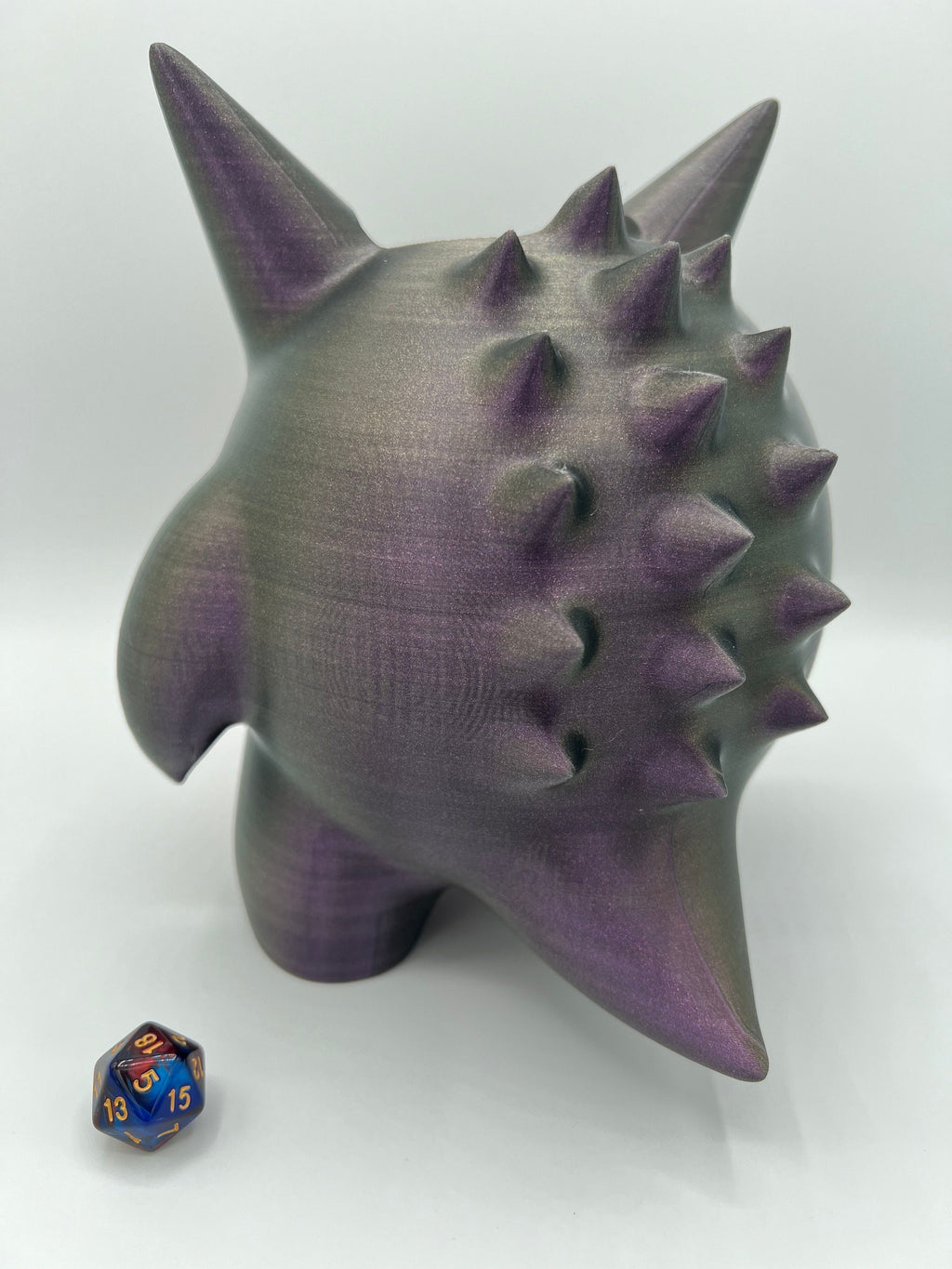 Gengar Themed Dice Tower 20mm - DnD - Gift for Pokemon Fans - Board Games - Dice Tower - Tile Games - Anime Fanart - Tongue Out - Dice