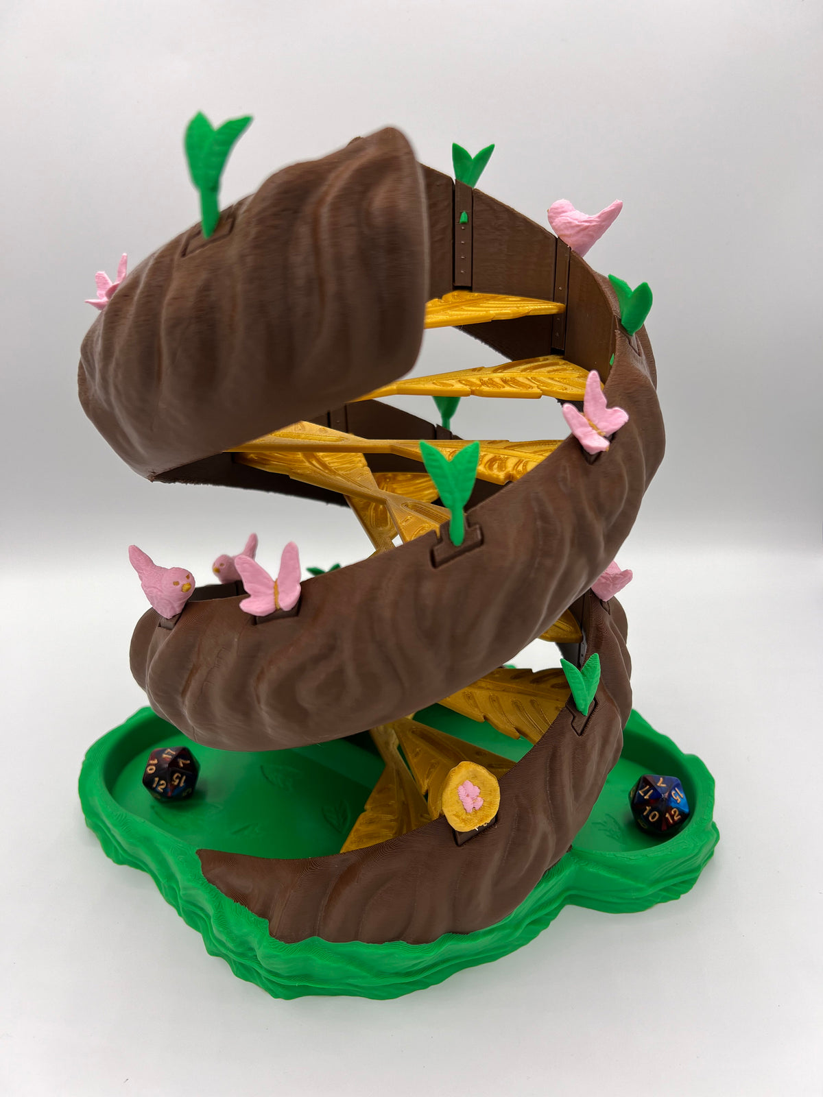 Twisting Tree Dice Tower: DnD Gaming Accessory