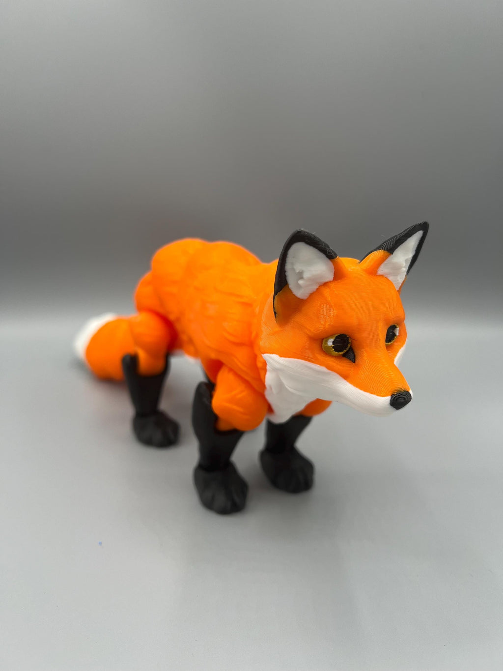 Articulating Flexi Fox Figurine: 3D Printed Poseable Fidget Toy