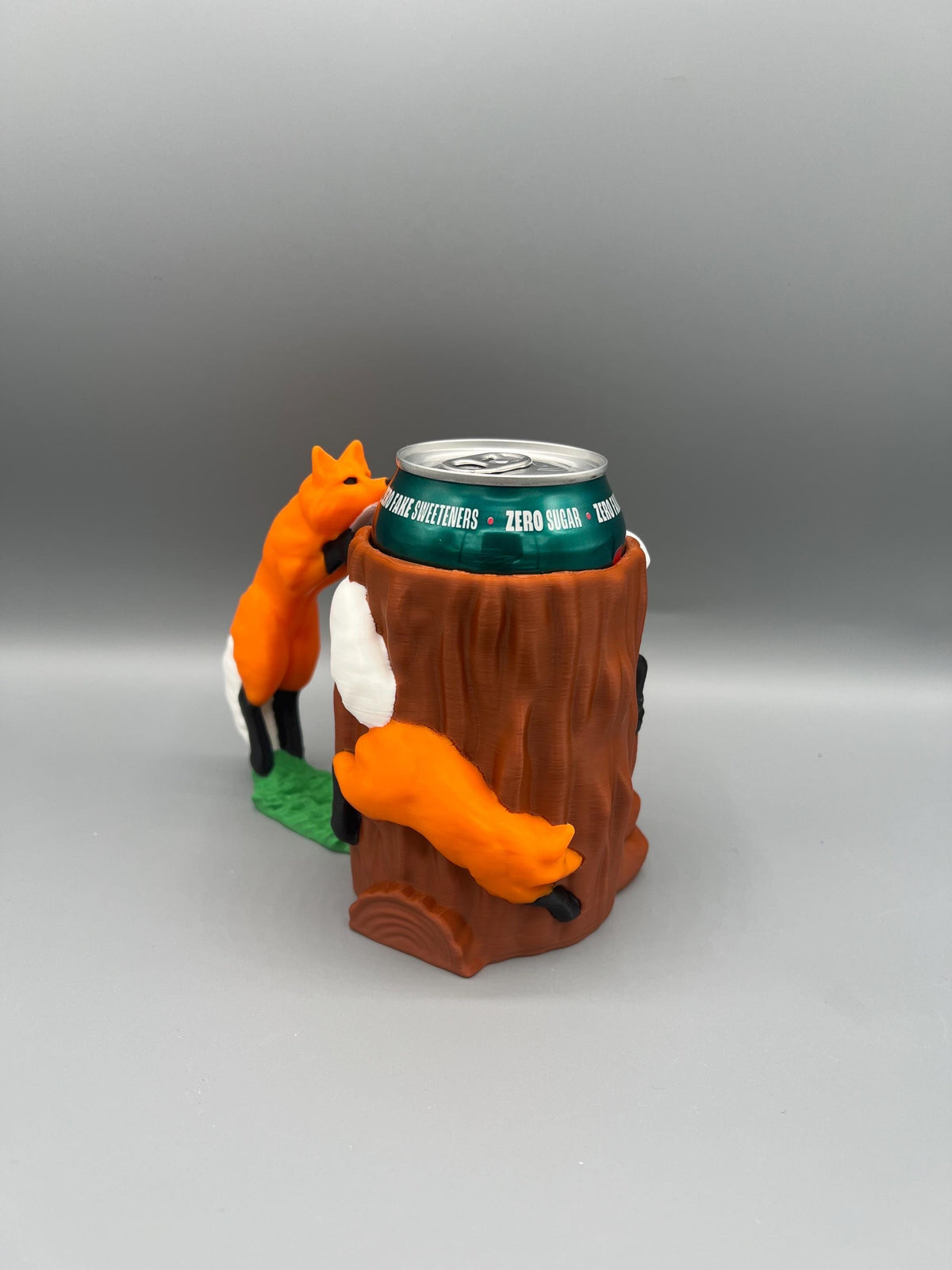 3D Printed Fox Can Holder: Ergonomic Drink Beverage Cooler