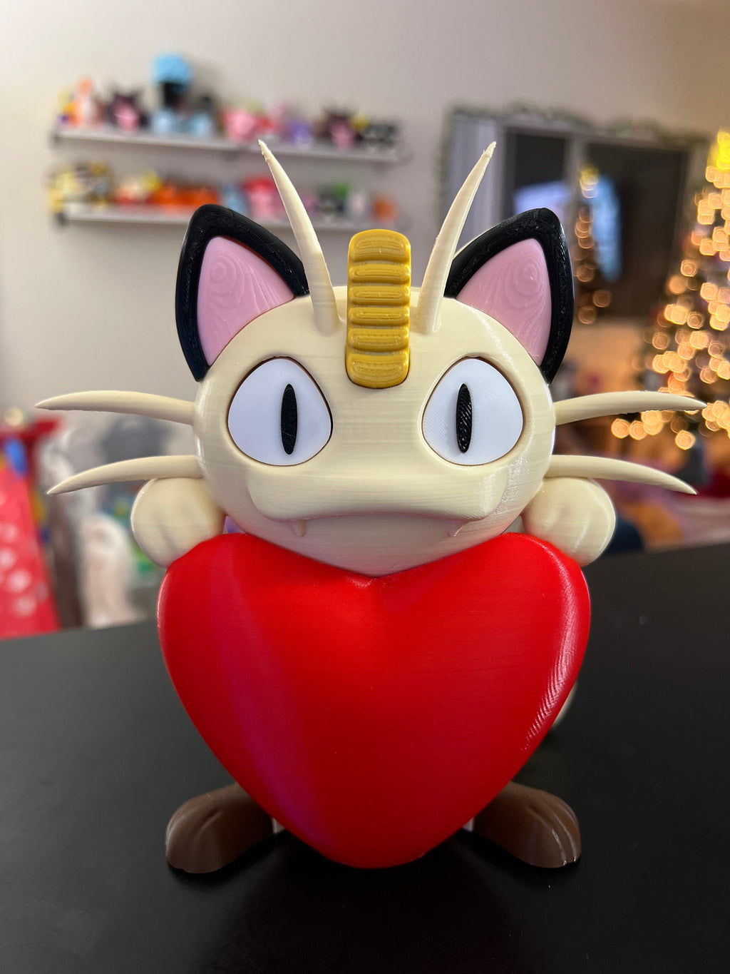 Heartful Cat Model - Valentines Gift - Gift for Pokemon Fans - Cat Heart - Cat Holding Heart - Anime Model - Anime Gift - Gift for Loved