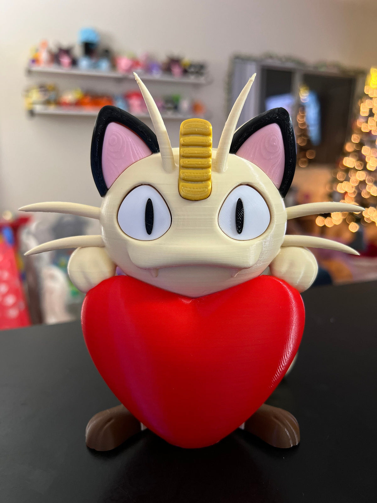 Heartful Cat Model - Valentines Gift - Gift for Pokemon Fans - Cat Heart - Cat Holding Heart - Anime Model - Anime Gift - Gift for Loved