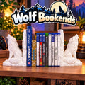 3D Printed Wolf Bookends: Books & Game Storage
