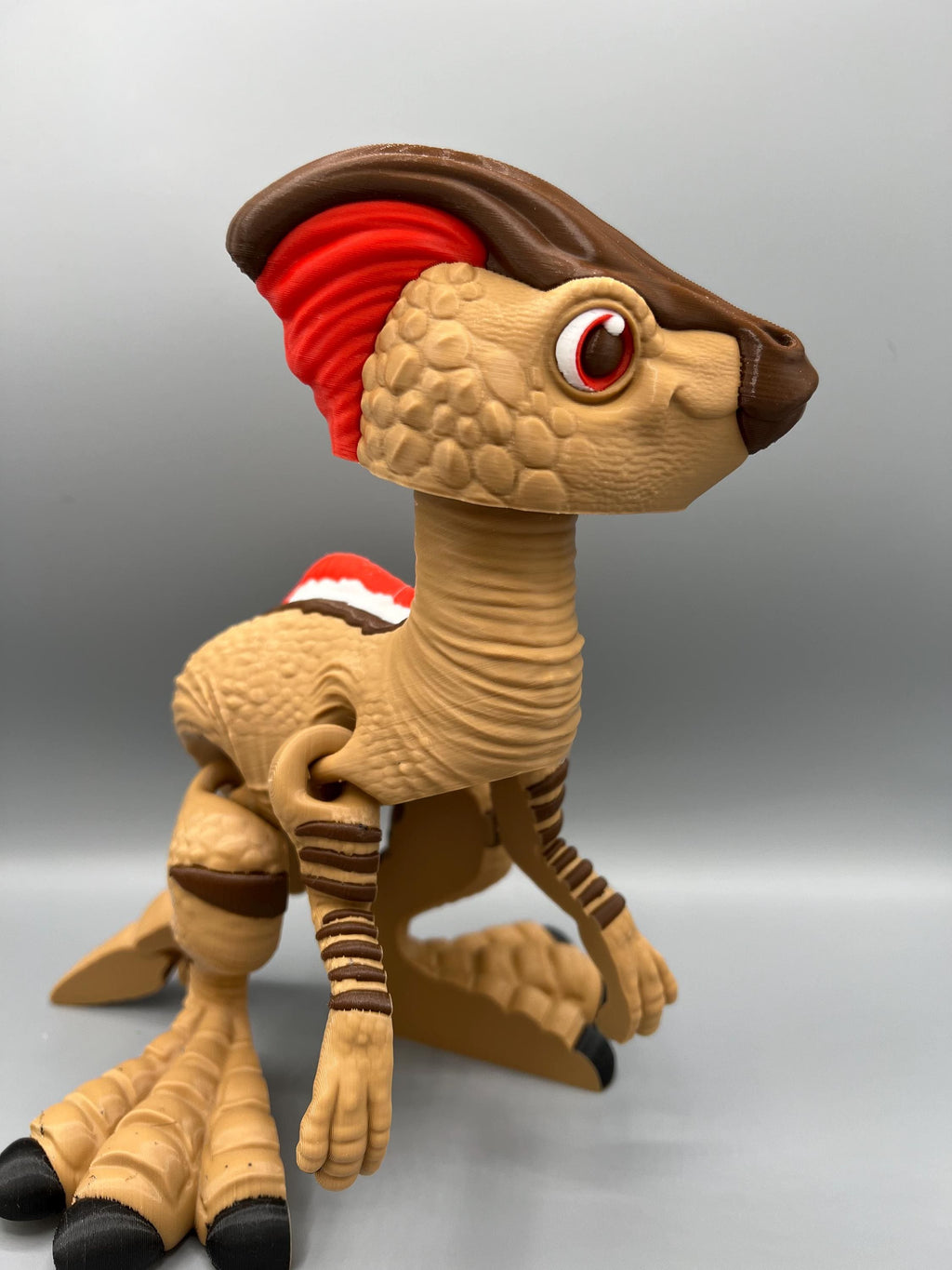 3D Printed Flexi Parasaurolophus Dinosaur Fidget Toy