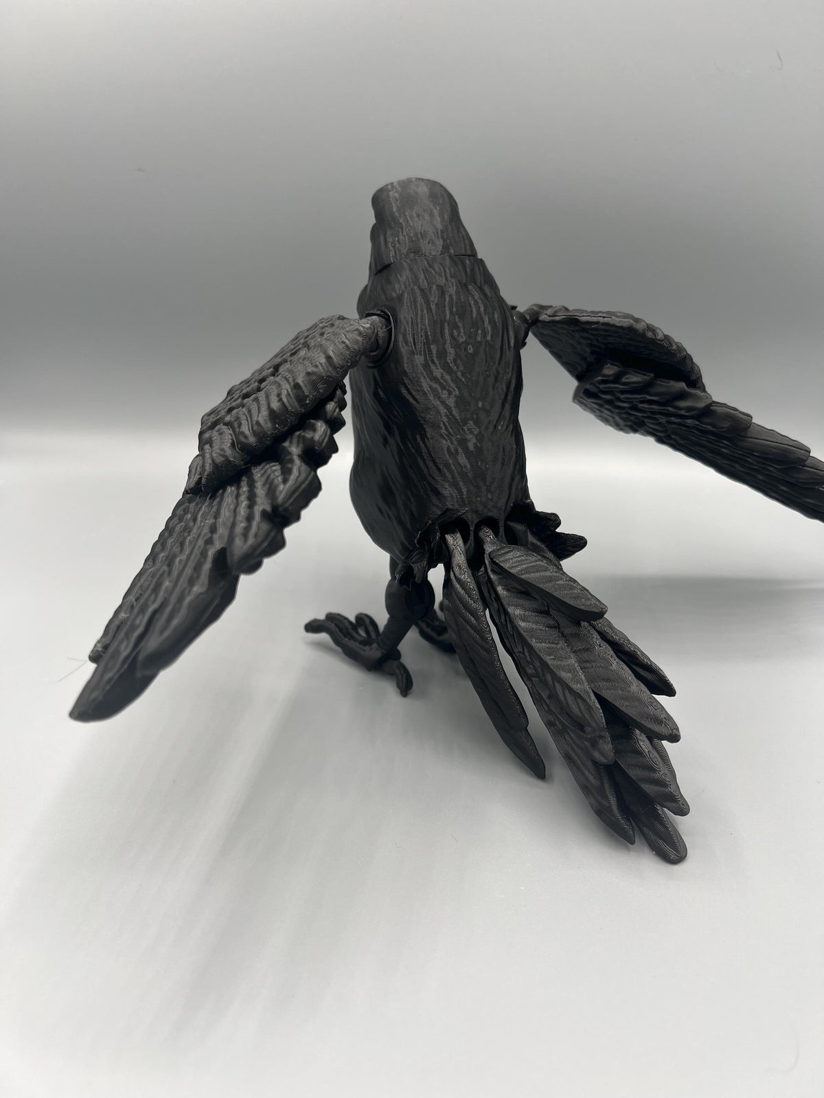 Articulating Flexi Raven Toy: 3D Printed Fidget Figurine