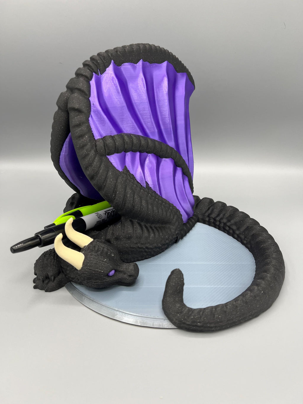 3D Printed Dragon Book Stand & Desk Organizer | Fantasy Decor