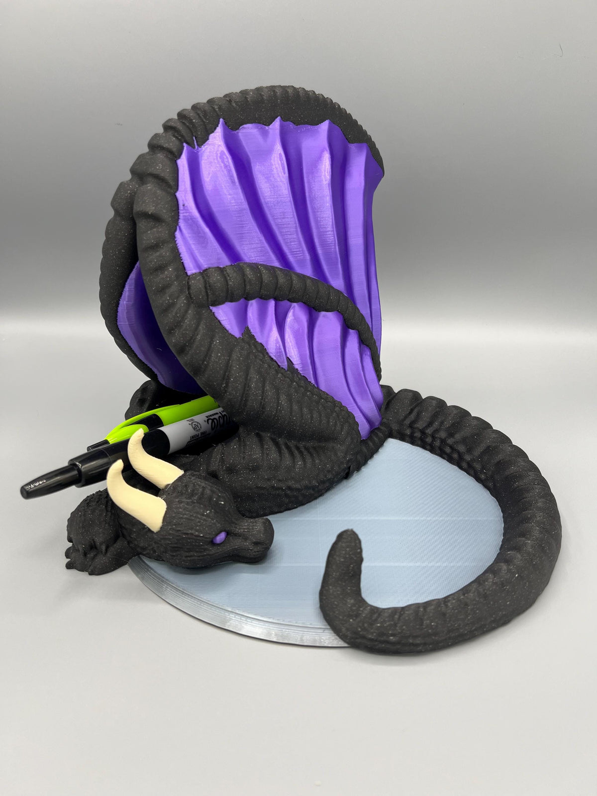 3D Printed Dragon Book Stand & Desk Organizer | Fantasy Decor