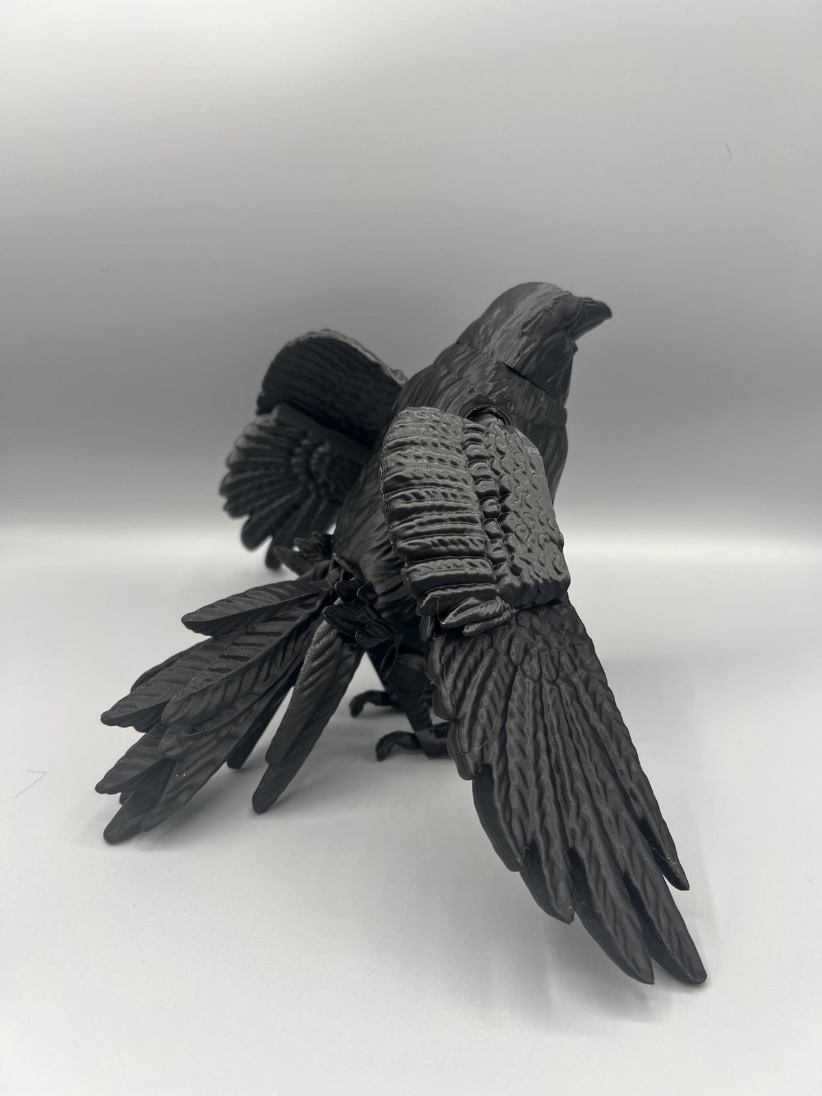 Articulating Flexi Raven Toy: 3D Printed Fidget Figurine