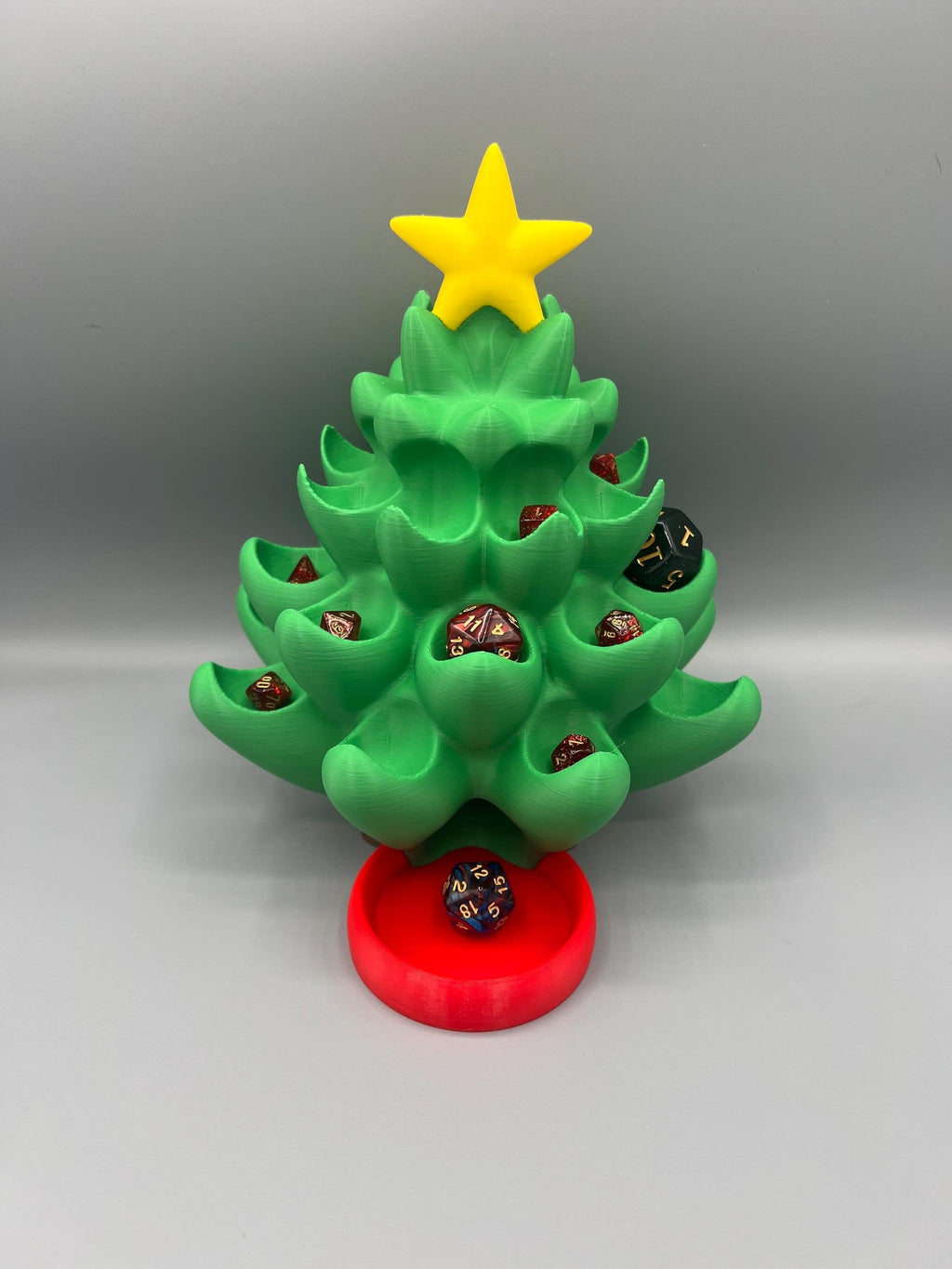 Christmas Tree Dice Tower: Holiday DnD Dice Holder