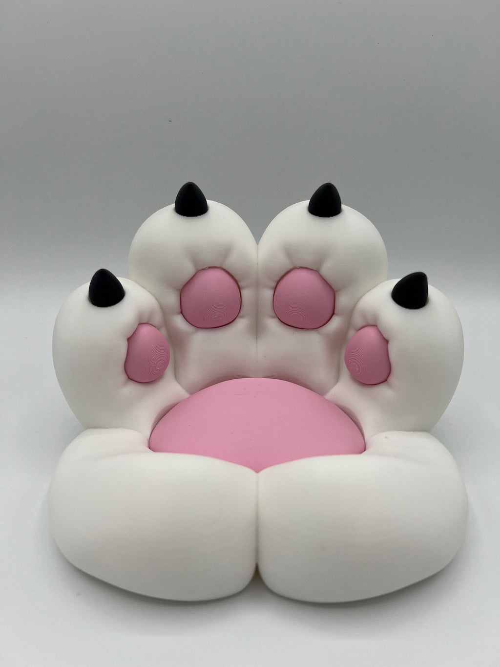 Kawaii Cat Paw Tray: 3D Printed Desk Organizer & Phone Stand