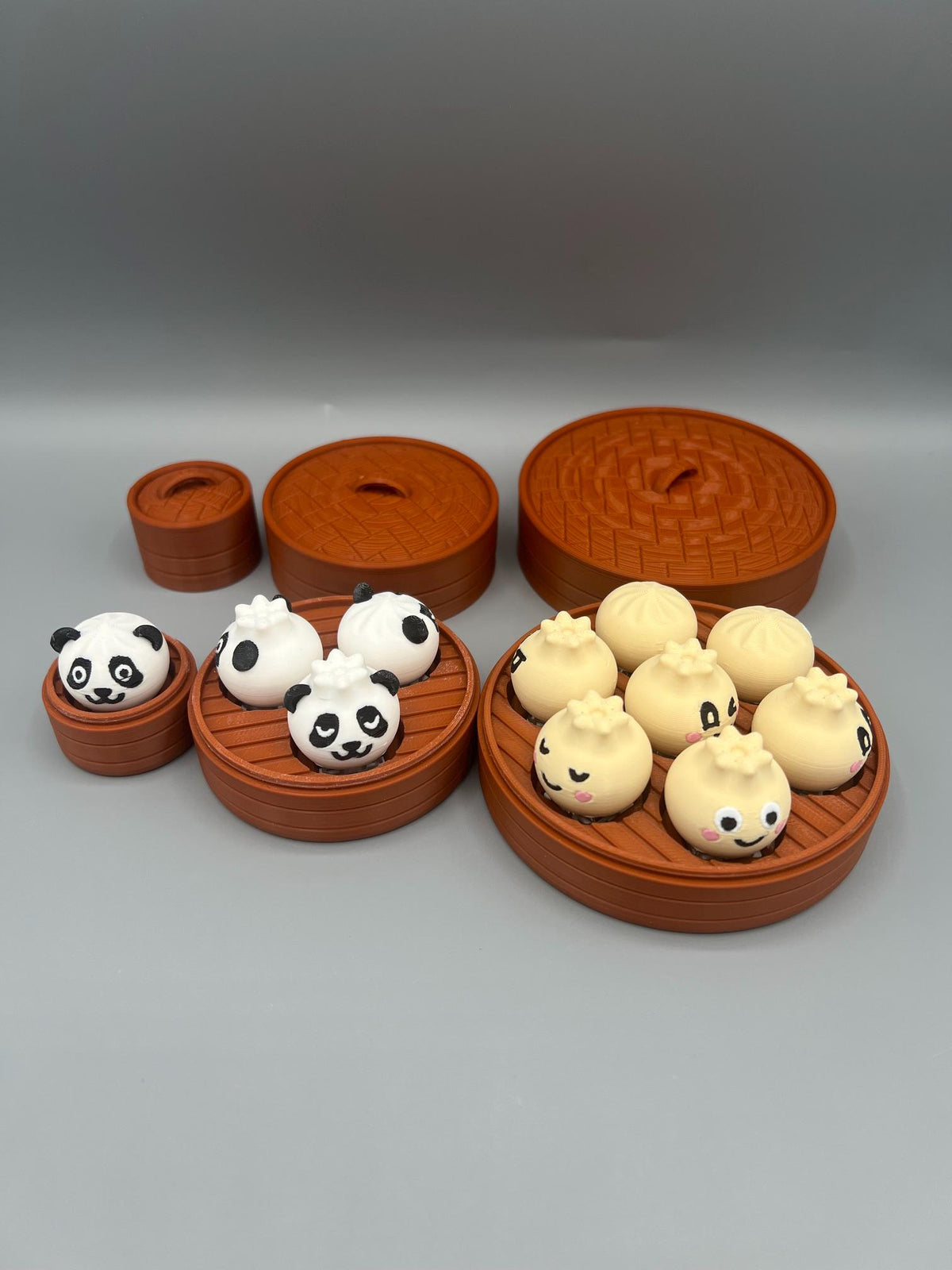 3D Printed Bao Dumpling Clicker Toy, Panda Bao Fidget, Cute Dumpling Fidget Toy, Travel Clicker, Kawaii Desk Toy, Collectible Gift