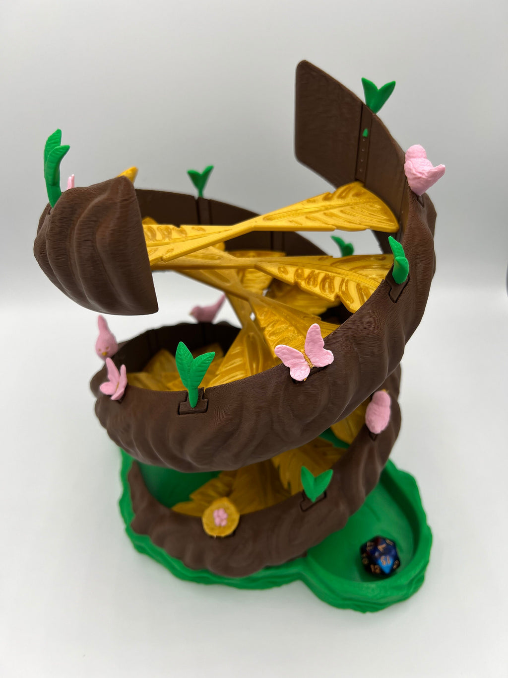 Twisting Tree Dice Tower: DnD Gaming Accessory