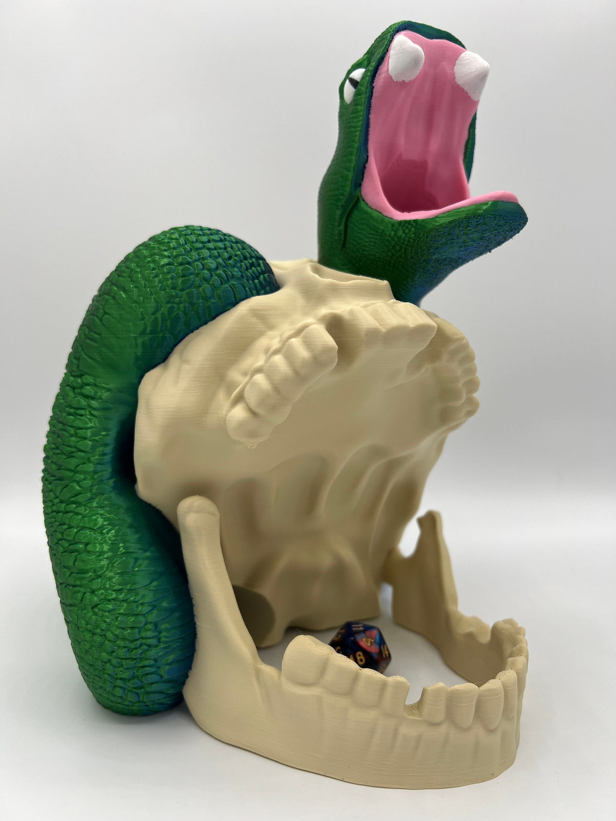 Skull Snake Dice Tower: 3D Printed DnD Tabletop Gaming