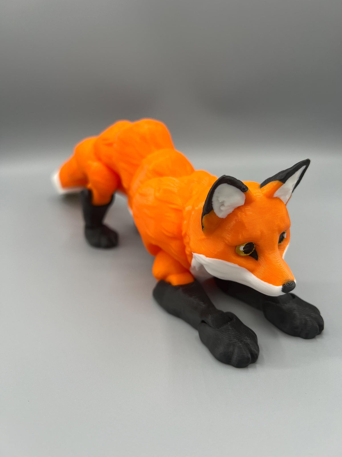 Articulating Flexi Fox Figurine: 3D Printed Poseable Fidget Toy