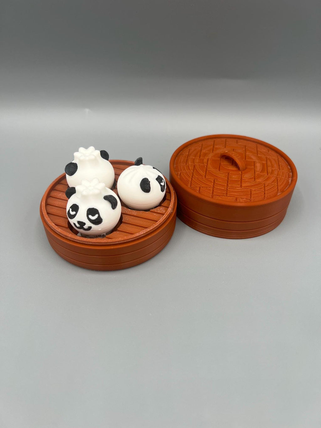 3D Printed Bao Dumpling Clicker Toy, Panda Bao Fidget, Cute Dumpling Fidget Toy, Travel Clicker, Kawaii Desk Toy, Collectible Gift
