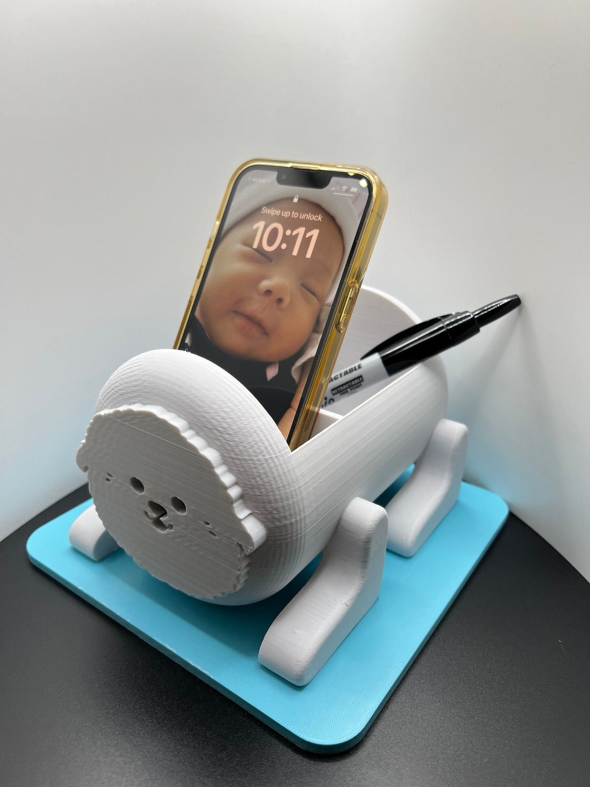 3D Printed Bichon Desk Organizer: Dog Lover Gift