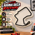 Laguna Seca Raceway Wall Art: 3D Printed Race Track Decor