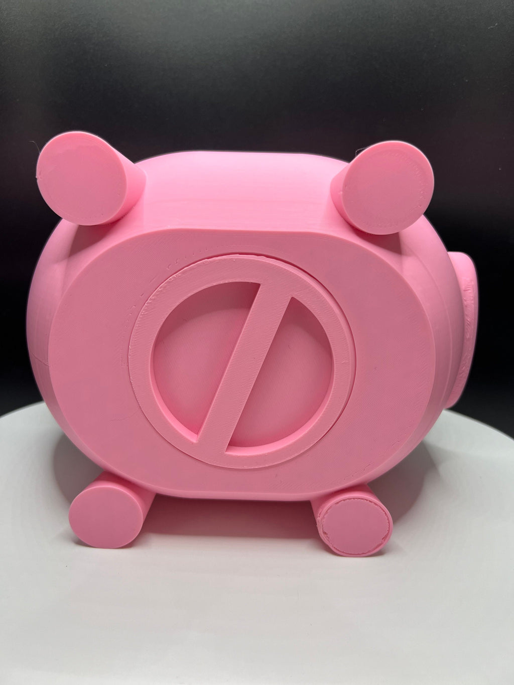 3D Printed Silly Piggy Bank: Pink Coin Storage