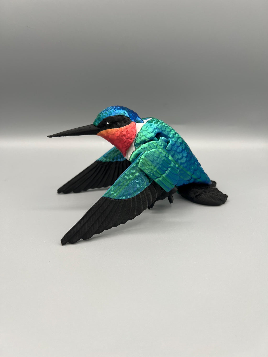 3D Printed Flexi Hummingbird: Shimmering Bird Fidget Toy